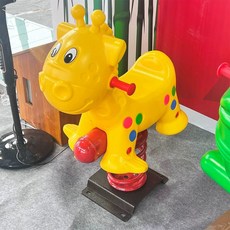 놀이터 스프링 목마 공원 동물 흔들말 시소 야외 흔들의자, 1개, 사슴