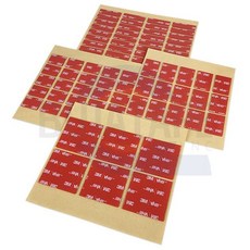 3M VHB 4910 초강력 투명 폼 사각 조각형 양면 테이프 ond5186FR, 20mm x 30mm-15개입