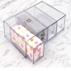 모모 4칸 정리함 4단투명서랍장