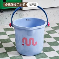 洞洞收納袋學生宿舍洗澡包 透氣速乾大容量洗漱收納籃 海灘購物防水手提包, 多巴胺水桶海藍色