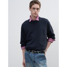 브랜드정품 제너럴아이디어 GENERALIDEA MAN 네프사 크루넥 풀오버 NAVY SBE3M05001 361114