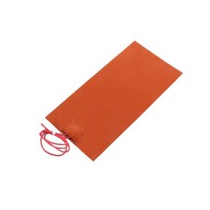 차량용전기장판 자동차열선시트 차량용전기매트 0.4w 실리콘 난방 패드 5v12v24v220v 범용 엔진 히터 침대 플레이트 자동차 오일 팬 열 매트 방수 유연한 3d 프린터, 20x10cm * 220v * 1개