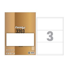 폼텍 LQ-3203 물류관리용 라벨 A4 3칸, 단품