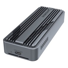 USB 타입C PCIe 장치 NVMe SSD 도구 변환 SATA 외장 저장, Space Grey
