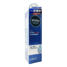 NIVEA 妮維雅 MEN 男士水活保濕精華水 2X高涵水玻尿酸+深海巨藻 水潤透亮, 150ml, 1瓶