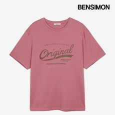 벤시몽 오리지널 로고 하프 슬리브 티셔츠 (BS5STS507RW) 3271149