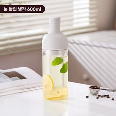 오브유 팡쿠 컴프레소 에어로프레스 콜드블루 더치커피 가정용 메이커 커구 핸드드립세트, 1개, B. 설백색 냉추출 주전자 600ml