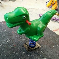 놀이터 목마 야외 흔들의자 펜션 장난감 시소, 작은 공룡 로커