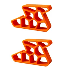 트랙 잠금 장치가 3D 프린팅 창 발코니 도어 스토퍼 - 견고한 미끄럼 방지 쐐기, 03 Orange 2pcs
