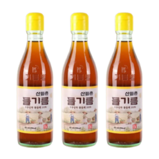 산들촌 통들깨 들기름 100% 3개포장, 3개, 350ml