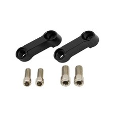 발통마켓 오토바이 사이드미러 연장 브라켓 백미러 어댑터, 1세트, 8mm정방향(블랙)1세트