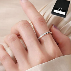 커플반지 레이어드 심플 우정 데일리 반지 실버반지 악세사리 은도금 볼드 패션 유광 남성 도금
