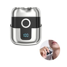 MOKIN 휴대용 방수 전기면도기 미니 전동 모근제거기 남자 여자 겸용, 실버, 2216