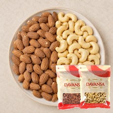 다맘 생캐슈넛500g+생아몬드500g 세트, 1세트, 1kg