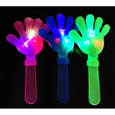 鼓掌手拍批發婚禮塑料玩具小手拍批發大號發光手拍器大碼巴掌閃光, 1個