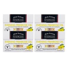 피터앤존 뉴질랜드 달맞이꽃 종자유 [마누카 사이언스 마누카 허니 패션프루츠 & 레몬 (8개입) 증정], 4개, 60정