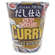 닛신 맛국물 스타일 컵누들 커리 82g, 1개