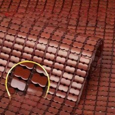 쿨링방석 자동차 통풍방석 여름 통기성 냉각 매트 의자 패드 소파 쿠션 사무실 컴퓨터 심플 모던 스타일 대나무 소재 순색 패턴, 90180cm, 33)다크 브라운 옥스포드 엣지 더블 립 더블 라인