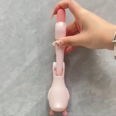 可愛小鴨子造型浴室排水口過濾夾, 粉鴨 夾子/剷子 真好用