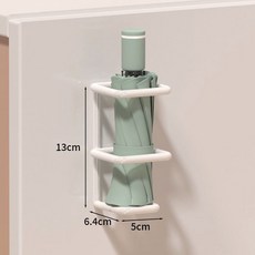 BQZN 雨傘置物架 壁掛式傘架 雨傘收納架 家用門口置傘架, 1個, 白色一格無鉤【送無痕貼】