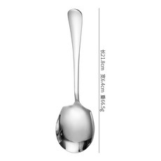 不鏽鋼公用勺鏟 酒店五件套分菜勺漏勺 創意家用加厚餐具大公勺 長柄大號勺子 食堂自助分餐服務勺, 【B款】, 1個