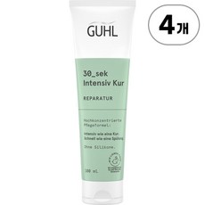 굴 30초 리페어 헤어 트리트먼트 GUHL Hair Treatment 30-Second Repair 100ml, 4개