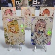 適暢專營 五等分花嫁燙金簽名收藏卡牌帶紋理(5張) 動漫周邊 收藏精品, 五等分花嫁燙金簽名收藏卡牌帶紋