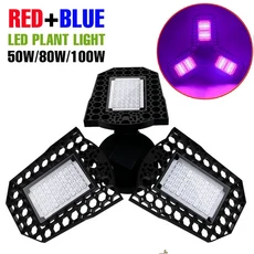 500W E27/E26 LED 식물 성장등 풀 스펙트럼 식물 재배 호환용 램프 온실 수경재배 채소 과일 성장 박스 조명, 02 432leds Red Blue, 01 LED 칩