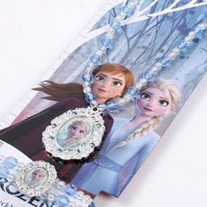 겨울왕국2 팔찌 목걸이 세트 X2 여아동 주얼리 생일선물 주얼리세트, 1개, 엘사블루