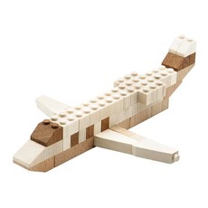 나무 블록 TIMBLO 제트기 팀브로 42PCS ST 장난감 안전 기준 적합 인테리어 꾸미다 천연 선물 지속 가능한 생일 우디 푸디 4세 이상, 1개, 상세페이지 참조