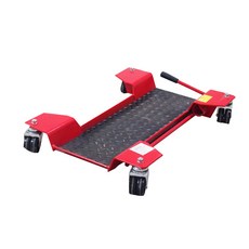 移動式重機駐車架 移車架 中柱移車架 移車台 維修架, 紅, 1個