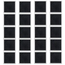 20개 투명 동전 스냅 홀더 스펀지 포함 조절 가능한 캡슐 보관 수집 용품 비즈니스 선물, 01 20Pcs