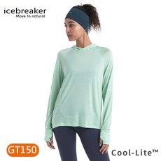 Icebreaker 女 Meteroal Cool-Lite圓領連帽長袖上衣