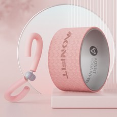 瑜伽輪 瑜伽器材 開背神器 加寬加大滾背輪 普拉提圈 瘦腿後彎健身器 紓壓健身器材 初學者適用, 瓔珞粉 升級加寬加大+加粗泡棉瘦腿器, 1個