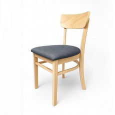 모린 고무나무 원목 식탁의자 카페 인테리어의자, 그레이, 1개