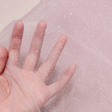 실버 반짝이 스팽글 튤 패브릭 레이스 원사 스파클 거즈 공예 파티 웨딩 배경 장식, [01] 45x145CM(17inx57in), 8. 분홍색, 1개