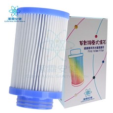 潔霖安健 水龍頭過濾器 S款摺疊式濾芯 基本除氯淨水器專用, 1個, 藍色,2入裝$1360