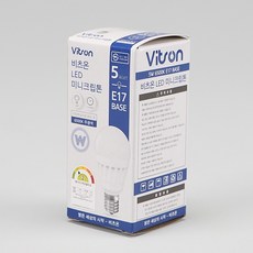 비츠온 LED 미니 크립톤 5W E17, 10개, 전구색