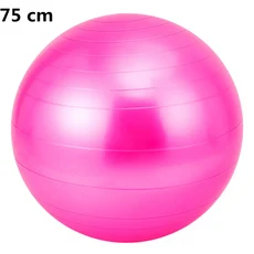 피트니스 스포츠 요가 공 볼라 필라테스 체육관 균형 운동 홈 트레이닝 마사지 Fitball 장비, 03=Pink75cm, 08 Pink75cm