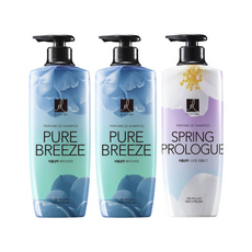 엘라스틴 퍼퓸 샴푸 퓨어브리즈 +스프링 프롤로그, 2개, 600ml