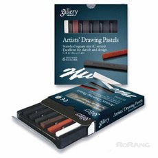 로랑마켓 드로잉 파스텔 6색 미술도구 미술학원준비물 그림도구