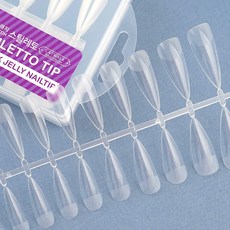 네일스토어 스크래치 스틸레토 네일팁 240팁 말랑 말캉팁 투명 인조손톱, 1개, 1.스크레치 스틸레토 240팁 W574