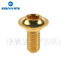 티타늄 볼트 클램프 나사 도로 자전거 타기 브레이크 신발 패드, [02]Gold, 2. Gold, 1개