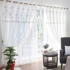 [지나송]이리율 아일렛 암막커튼(360x230)(봉+설치부속)