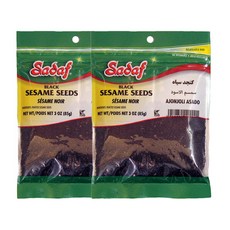 사다프 블랙 세서미 씨드, 85g, 2개