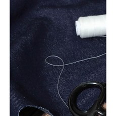 패션스타트 논스판 10수 코튼 트윌 데님 중청 청바지 원단 62668, 1개