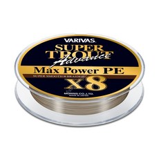 VARIVAS 슈퍼 트라우트 어드밴스 맥스 파워 PE x8 [샴페인 골드 + 화이트] 150m #0.6 (14.5lb), 1개, 샴페인 골드 + 화이트