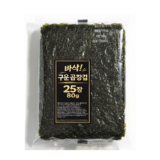 두번 구운 곱창김 25장, 1개, 80g