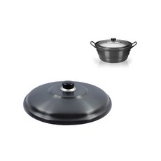 경질국솥뚜껑 알루미늄 냄비 후라이덮개 장보고주방, 1개, 뚜껑지름-26.7cm, 28cm