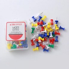 게시판 다용도 압정 핀 코르크 컬러 50p